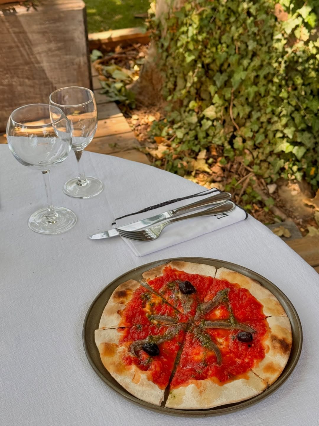 Pizzetta sur la terrasse