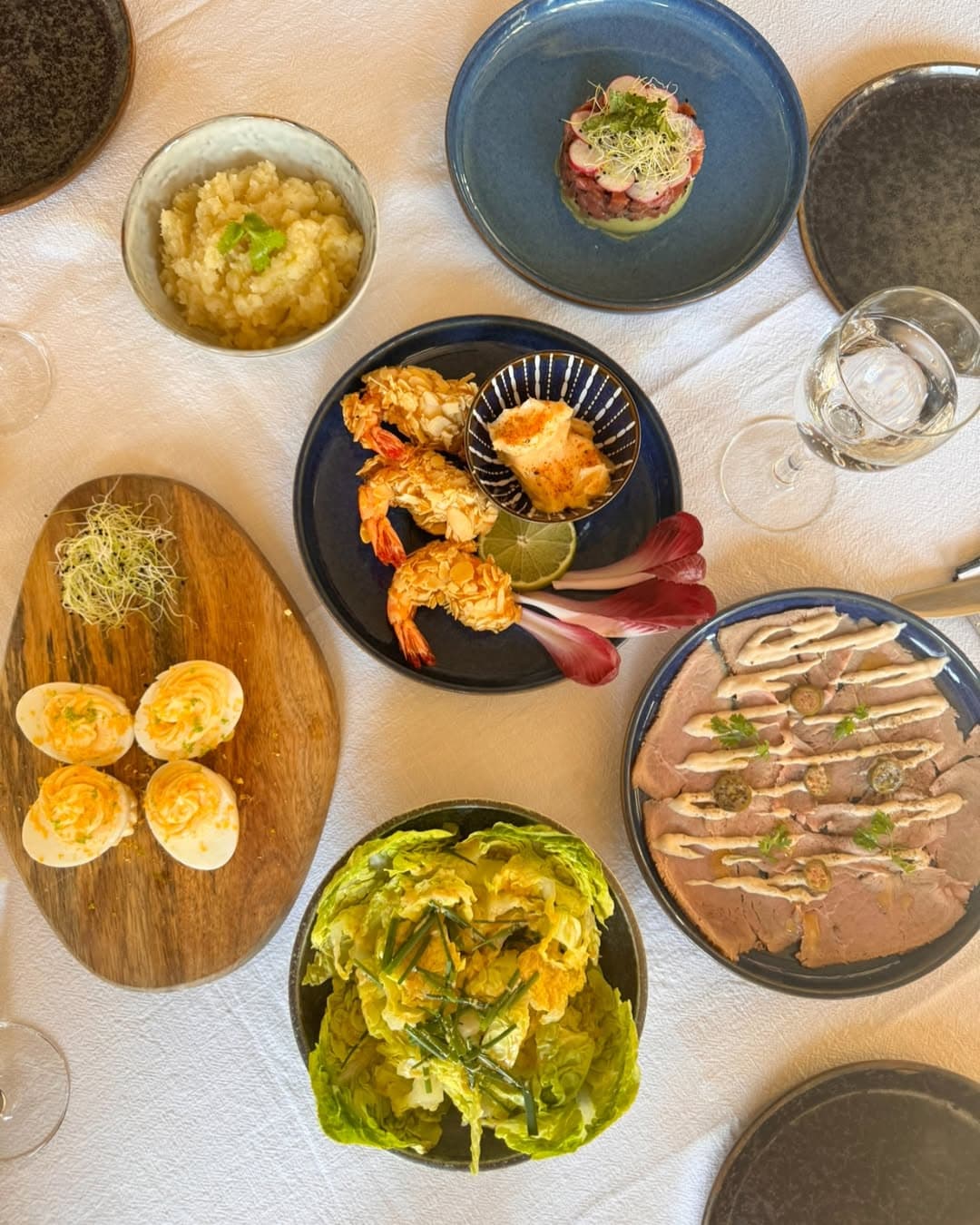 Assiette composée de produits du marché